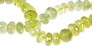 Design 13431: green,yellow lemon quartz faceted beads