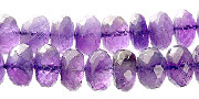 13434: Beaded purple amethyst faceted beads