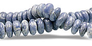 Design 13655: blue,white sodalite rondelle beads