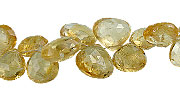 Design 13888: yellow citrine faceted beads