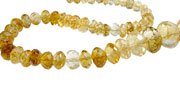 13957: Beaded yellow citrine faceted beads