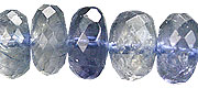 Design 15031: blue iolite faceted beads