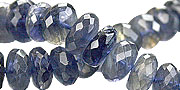 Design 15032: blue iolite faceted beads
