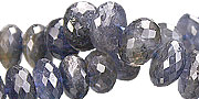Design 15033: blue iolite faceted beads
