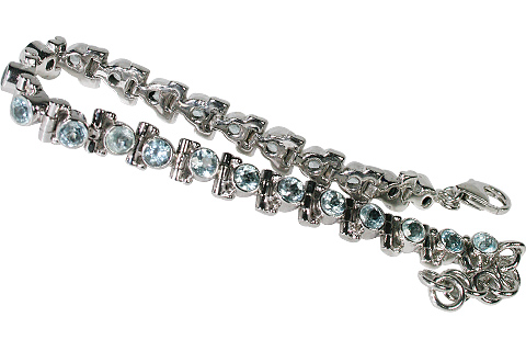 SKU 10104 - a Blue Topaz bracelets Jewelry Design image