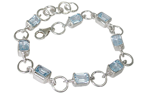 SKU 10740 - a Blue Topaz bracelets Jewelry Design image
