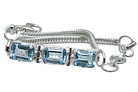 SKU 10865 - a Blue Topaz bracelets Jewelry Design image