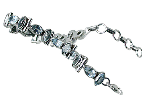 SKU 10866 - a Blue Topaz bracelets Jewelry Design image