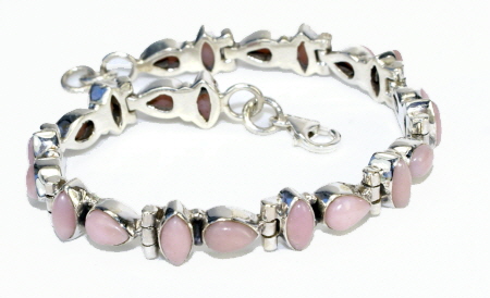SKU 10989 - a Pink Opal bracelets Jewelry Design image