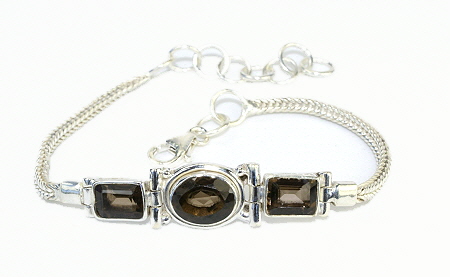 SKU 11039 - a Smoky Quartz bracelets Jewelry Design image