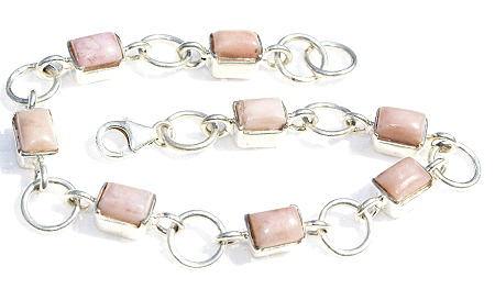 SKU 11089 - a Pink Opal bracelets Jewelry Design image