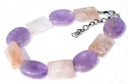 SKU 11435 - a Rose quartz bracelets Jewelry Design image