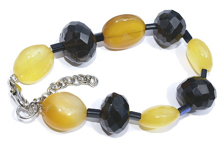 SKU 11480 - a Smoky Quartz bracelets Jewelry Design image