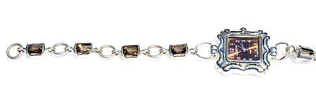 SKU 11572 - a Smoky Quartz bracelets Jewelry Design image