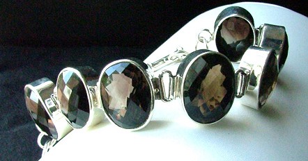 SKU 1286 - a Smoky Quartz Bracelets Jewelry Design image