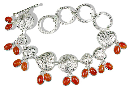 SKU 12927 - a Carnelian bracelets Jewelry Design image