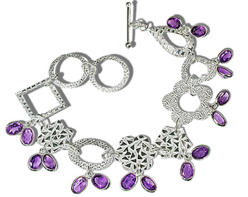 SKU 12937 - a Amethyst bracelets Jewelry Design image