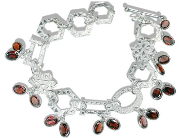 SKU 12951 - a Garnet bracelets Jewelry Design image