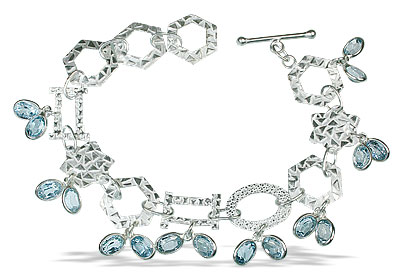 SKU 12953 - a Blue topaz bracelets Jewelry Design image