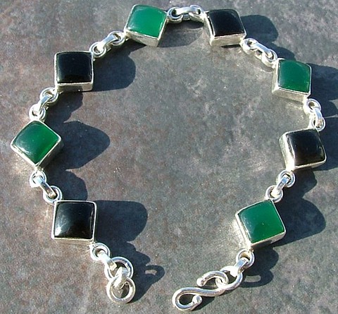 SKU 1296 - a Onyx Bracelets Jewelry Design image