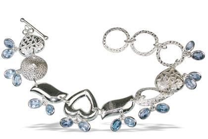 SKU 13042 - a Blue topaz bracelets Jewelry Design image