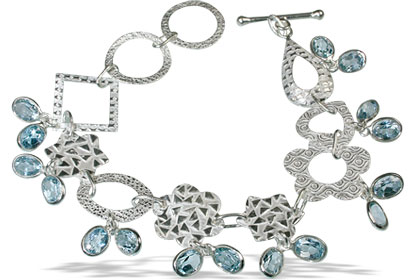 SKU 13043 - a Blue topaz bracelets Jewelry Design image