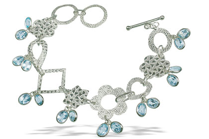 SKU 13044 - a Blue topaz bracelets Jewelry Design image