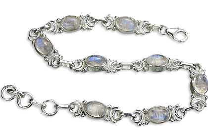 SKU 14510 - a Moonstone Bracelets Jewelry Design image