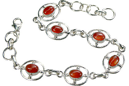 SKU 14530 - a Carnelian bracelets Jewelry Design image