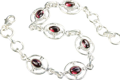 SKU 14535 - a Garnet bracelets Jewelry Design image