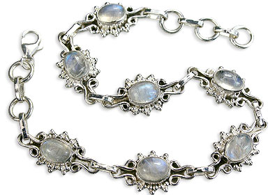 SKU 14597 - a Moonstone bracelets Jewelry Design image