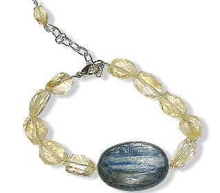 SKU 14921 - a Kyanite bracelets Jewelry Design image