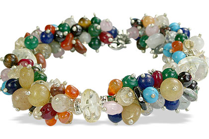 SKU 14939 - a Multi-stone bracelets Jewelry Design image