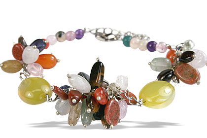 SKU 14991 - a Multi-stone bracelets Jewelry Design image