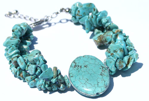 SKU 15100 - a Turquoise bracelets Jewelry Design image