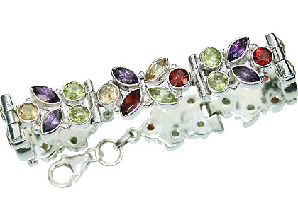 SKU 15436 - a Multi-stone Bracelets Jewelry Design image