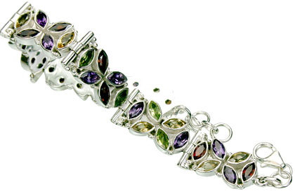 SKU 15437 - a Multi-stone Bracelets Jewelry Design image
