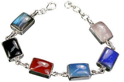 SKU 1558 - a Multi-stone Bracelets Jewelry Design image