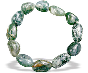 SKU 15660 - a Moss Agate Bracelets Jewelry Design image
