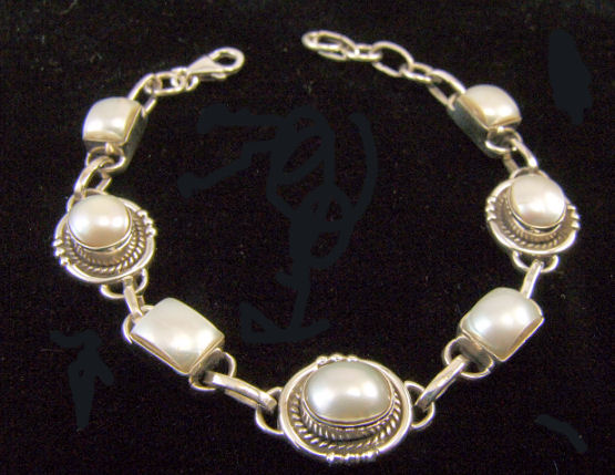 SKU 1599 - a Mother-of-pearl Bracelets Jewelry Design image