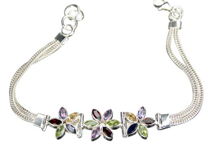 SKU 16207 - a Multi-stone bracelets Jewelry Design image
