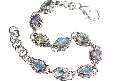 SKU 16211 - a Multi-stone bracelets Jewelry Design image