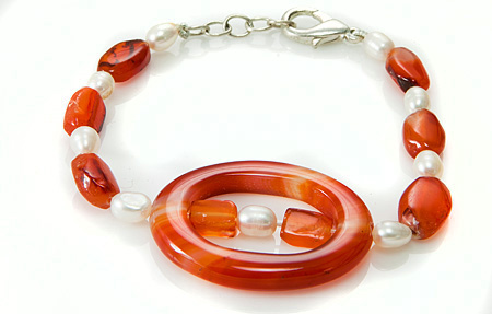 SKU 17391 - a Carnelian Bracelets Jewelry Design image