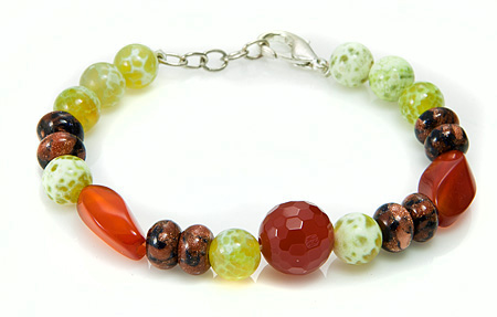 SKU 17398 - a Multi-stone Bracelets Jewelry Design image