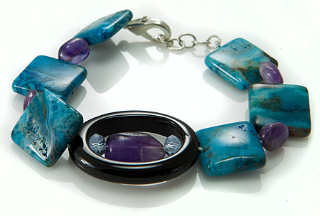 SKU 17505 - a Multi-stone Bracelets Jewelry Design image
