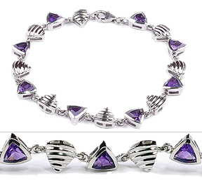 SKU 18078 - a Amethyst Bracelets Jewelry Design image