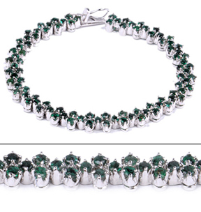 SKU 18274 - a Emerald Bracelets Jewelry Design image