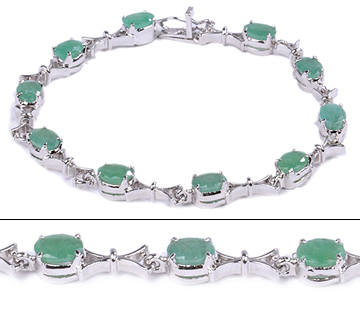 SKU 18279 - a Emerald Bracelets Jewelry Design image