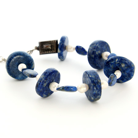 SKU 18705 - a Lapis lazuli Bracelets Jewelry Design image