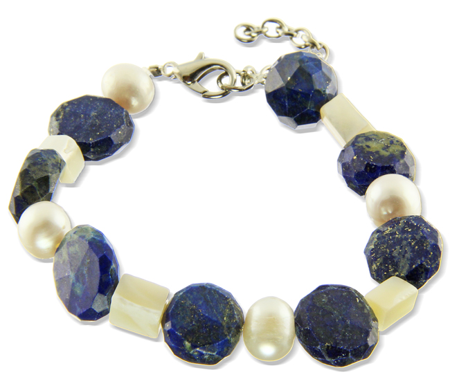 SKU 20962 - a Lapis lazuli Bracelets Jewelry Design image